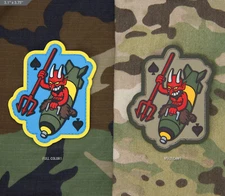 Milspec Monkey MSM PVC Morale Patch - Devil Bomber - See All Colors Below - NEW!