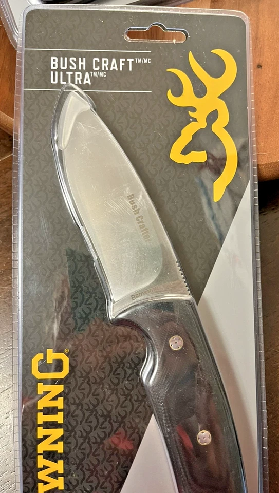 BROWNING Bush Craft Ultra Stainless Steel Fixed Blade with Leather Sheath - Image 3 of 4