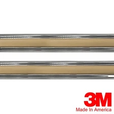 Vintage Style 5/8" Buckskin & Chrome Side Body Trim Molding