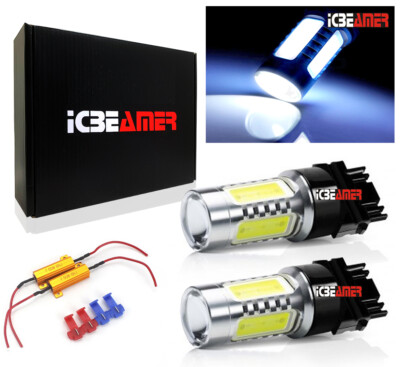 2pc 7440 7443 11W COB LED White Rear Turn Signal Light Bulbs Lamp N648