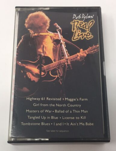 BOB DYLAN “Real Live” PROMO Only Cassette Tape 80s Columbia FCT 39944 Demo NFS - Picture 1 of 8