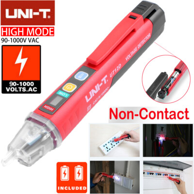 UNI-T 90~1000V Non-Contact AC Electrical Tester Pen Voltage Detector With  LED | eBay