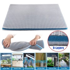 Aquarium Bio Sponge Foam Filter Media Pad 8-Layers for Fish Tank Sump Pond 19.3"