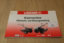 Antonio Carraro Carrarino Serie 42-43 Gebrauchsanleitung 4.7302.083  xb11252