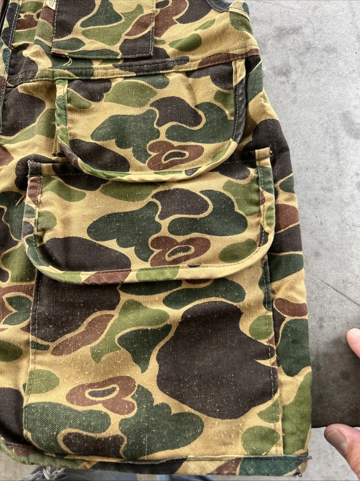 Vintage Duck Camo Shotgun Hunting Vest Dove Vest Rabbit Upland Game - Image 4 of 4