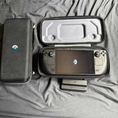Valve Steam Deck 512GB LCD  with dock too Console, Case, and Charger - Excellent