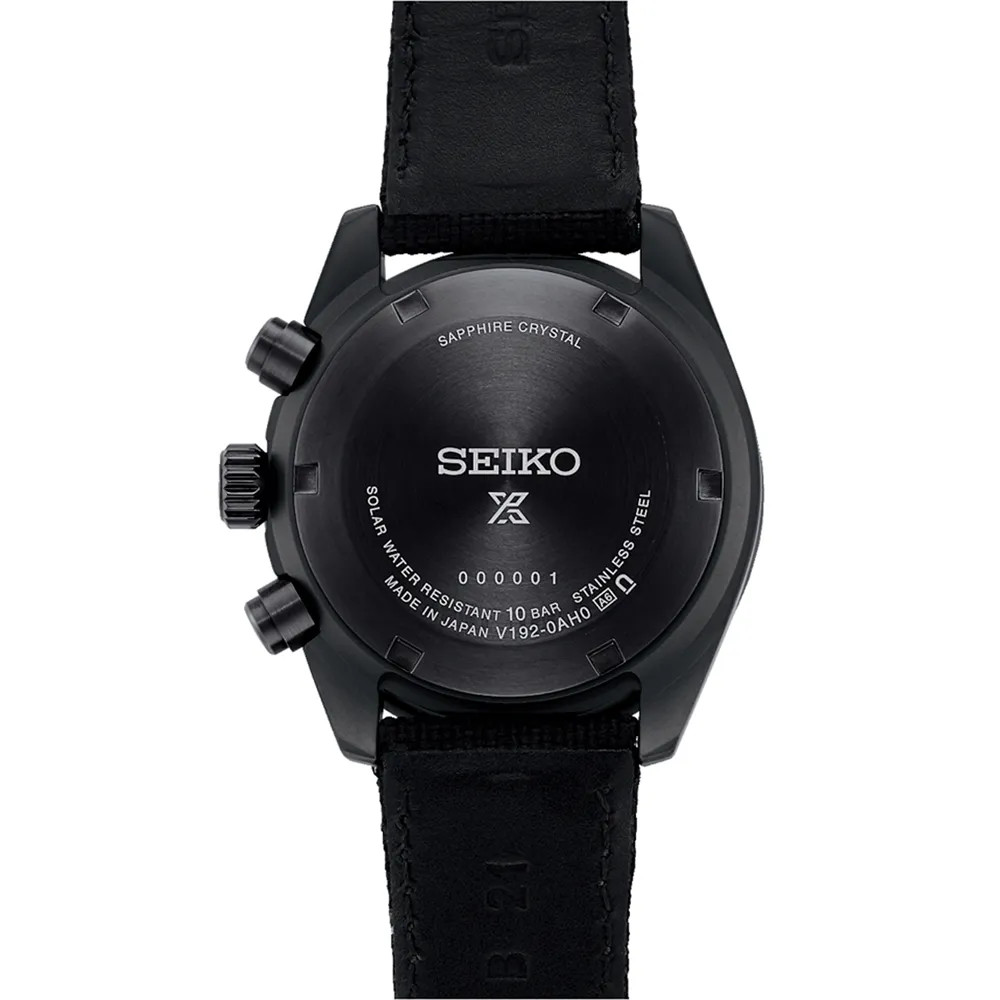 SEIKO Prospex SSC923P1 Solar Sapphire Black Series Speedtimer