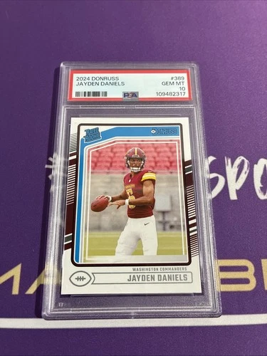 2024 Panini Donruss - Rated Rookie Jayden Daniels #389 (RC) PSA 10