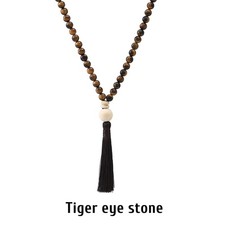 Christmas Gift 8Mm Natural Gemstone Bead Fringe Necklace Fashion Girls Jewelry