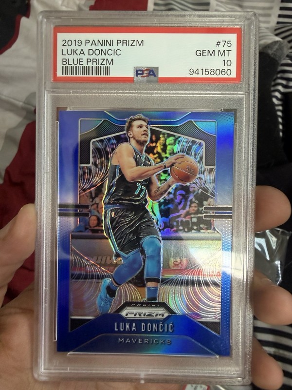 Luka Doncic 2019 Panini Prizm True Blue /199 PSA 10