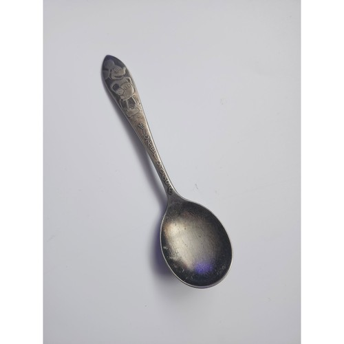 Vintage 1930s Mickey Mouse Spoon Branford Silver Plate Disney Collectible