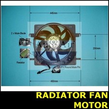 Radiator Fan Motor Centre Fits FORD KA I 1.3 JJB RB 731150