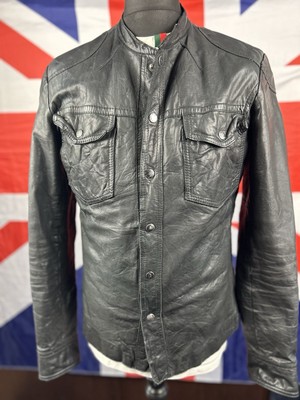 AllSaints Lederjacke/ Hemd - Gr. Medium Premium Soft Leather