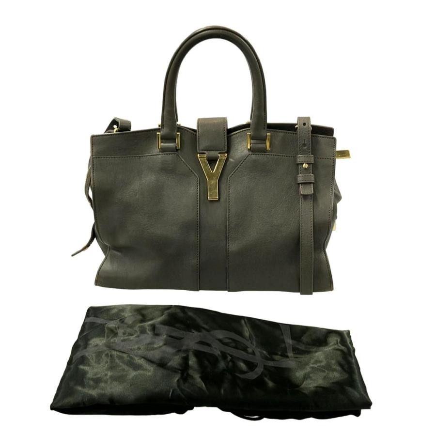 Borsa a tracolla Yves Saint Laurent grigia a 2 vie vintage autentica