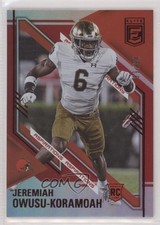 2021 Panini Donruss Elite Rookies Aspirations 59/94 Jeremiah Owusu-Koramoah s5q