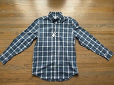 Holderness Bourne Mens L The Andrews Shirt SAG Tailored Fit Stretch Plaid