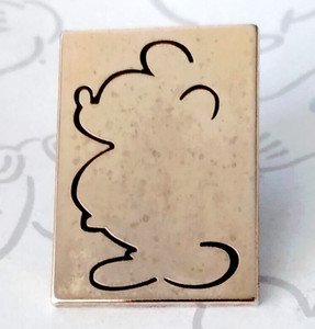 Black Silhouette of Mickey Mouse DLRP Alfred Hitchcock Presents Disney Pin 22513