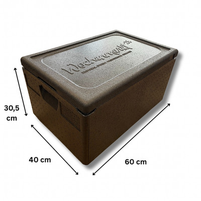Styropor EPP Thermobox 45 Liter Isolierbox mit Deckel Ideal Angeln Camping Barf