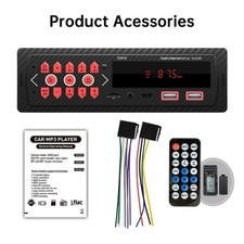 Bluetooth Car Stereo Audio In-Dash FM Aux Input Receiver SD USB MP3 Radio Player