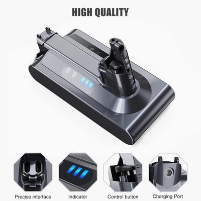 Für Dyson V10 Animal 6000mAh Ersatz Akku 25.2V, V10 Absolute Staubsauger Satz