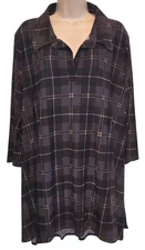 Attitudes by Renee Multicolor Stretchy Blouse Top Size 2X A383308