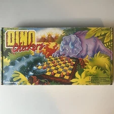 Dino Checkers 1992 Complete Game Educational Insights EI-3006 Dinosaurs Vintage
