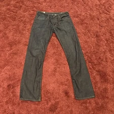 Buffalo by David Bitton Men's Straight Six Jeans Dark Wash Size 30x32