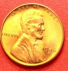 1946-S Lincoln Wheat Cent Penny GEM RED BU From an Original Bank Roll