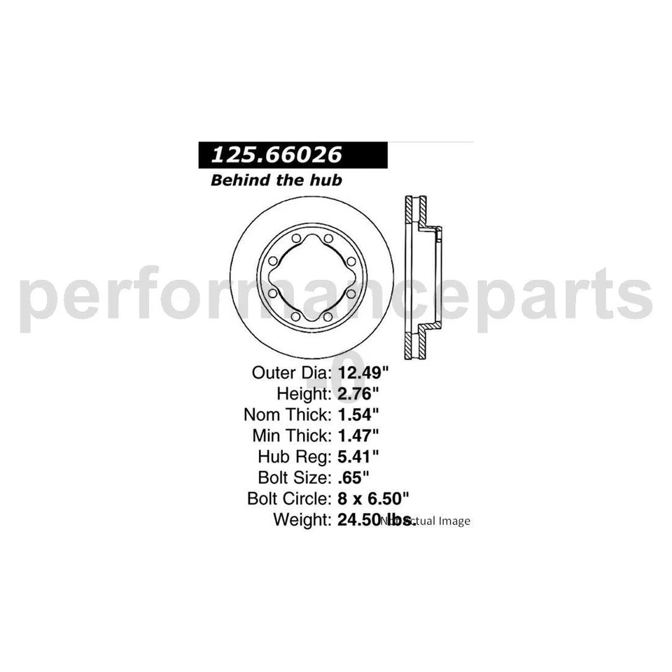 Juego de pastillas de freno de disco delanteras rotor de freno de disco para Chevrolet K3500 1992-2000 Foto 3 de 4