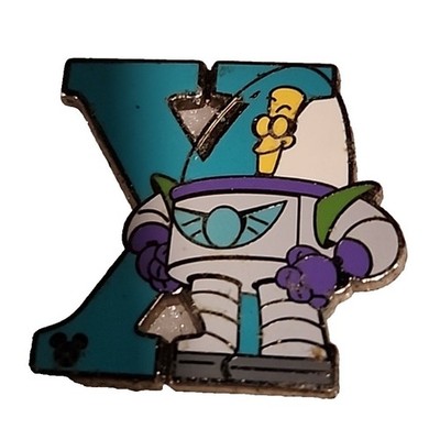 Disney Pin Toy Story XR Alphabet Buzz Lightyear Star Command Hidden Mickey 82346