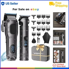 Hair Clippers Men Cordless Professional Set Haircut Trimmer Grooming Kit