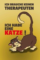 Holzschild 30X20 Cm Brauche Keinen Therapeuten Habe Katze Tier Haustier Deko Ges