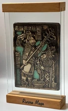 Vintage Aztec Artesanias Crafts Of Loma Linda Plaque By Lugard Garcia Perez