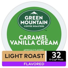 Green Mountain Coffee Caramel Vanilla Cream K-Cup Pods, Light Roast, 32 Count