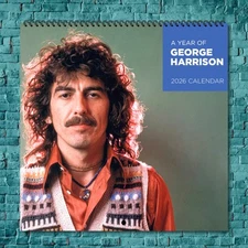 George Harrison 2026 Wall Calendar, 12-Month Star Wall Calendar