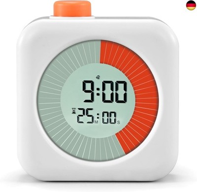 Visueller Timer Digital, 3 in 1 mit Timer, Eieruhr Kinder, Uhr und Alarmfunktion