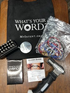 My Intent- Bracelet Making Kit - Great Condition In Original Bag/Kit See Pics