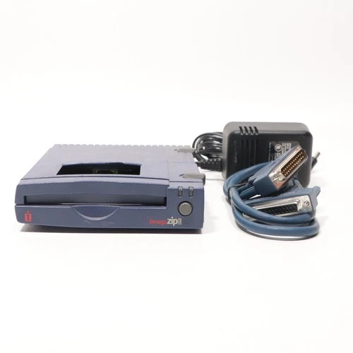 iOmega ZIP 100 SCSI External Drive Z100P2 w/Power Supply+Parallel Cable *Read
