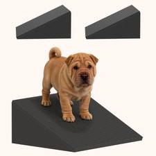 Dog Wedge Ramp for Stairs/Staircases, Portable  Lightweight Pet Ramp