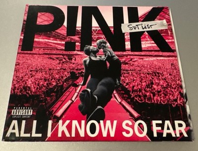 All I Know So Far-The Setlist by Pink (CD, 2021)