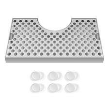 Stainless Steel Kegerator Drip Tray,Spill Mat for 3 Inch Beer Tower