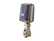 Monoprice Memphis Blue Classic Retro-Style Dynamic Mic For Podcasting, Streaming
