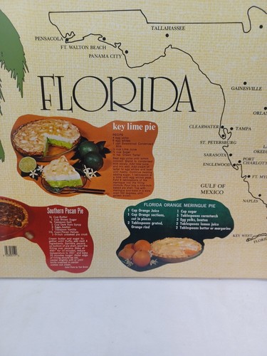 Florida Placemat 2 Sided 17 x 11 inch Laminated - Picture 3 of 11