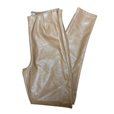 Abercrombie  Fitch The Skinny High Rise Vegan Leather Pants Brown Size Medium