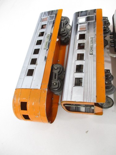 Lionel Outfit 1535 Silver Streak CW Streamliner Chrome Prewar O Gauge X6610 - Picture 5 of 14
