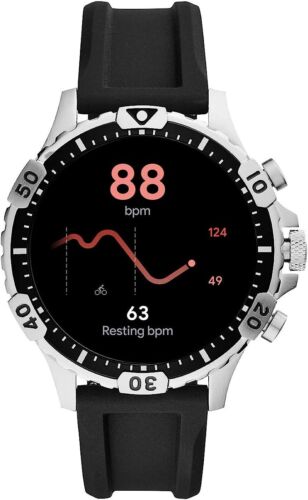 Fossil Garrett HR Gen 5 Orologio intelligente per uomo 46mm Cassa in acciaio... - Foto 4 di 7
