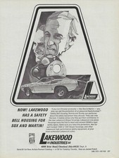 1970 Lakewood Bell Housing Vintage Magazine Ad Sox Martin Plymouth Hemi Cuda