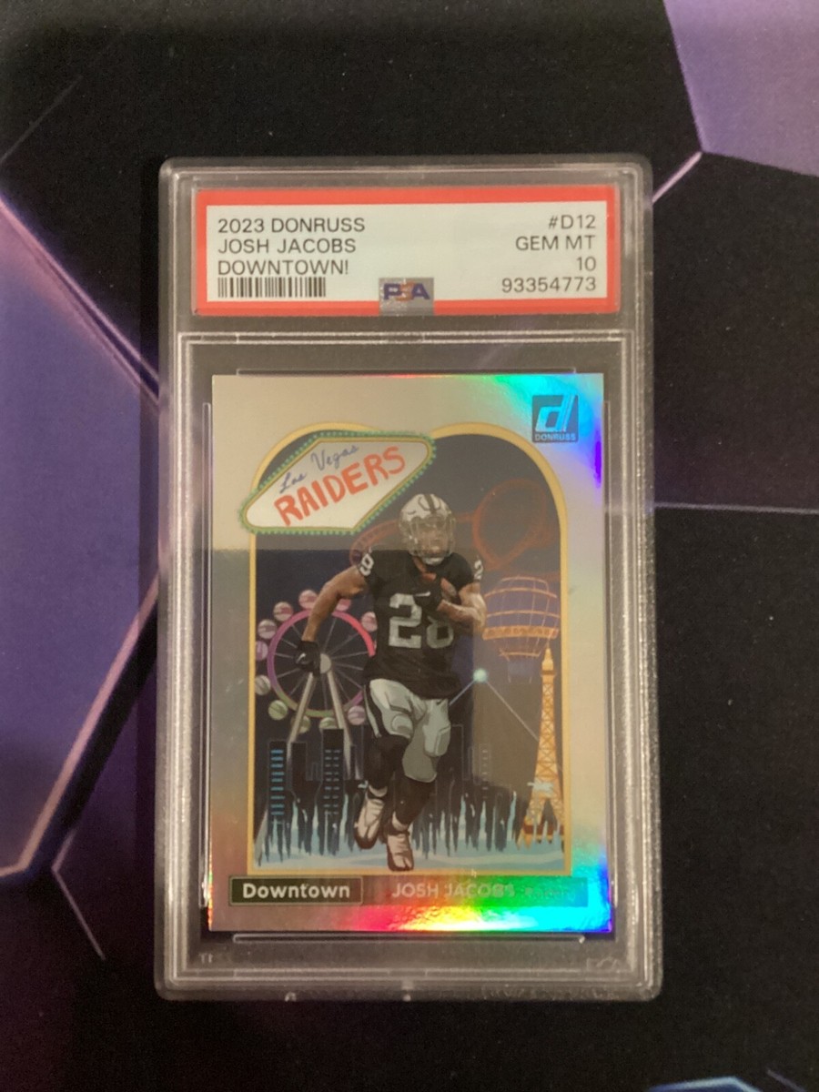 2023 Panini Donruss - Downtown! Josh Jacobs #D-12 | eBay