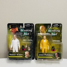 BREAKING BAD Walter White Jesse Pinkman in Hazmat Suits 6" Action Figures Mezco