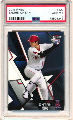 Shohei Ohtani 大谷 翔平 2018 Topps Finest RC #100 Batting Shohei Ohtani 大谷 翔平 2018 Topps Finest RC #100 Batting